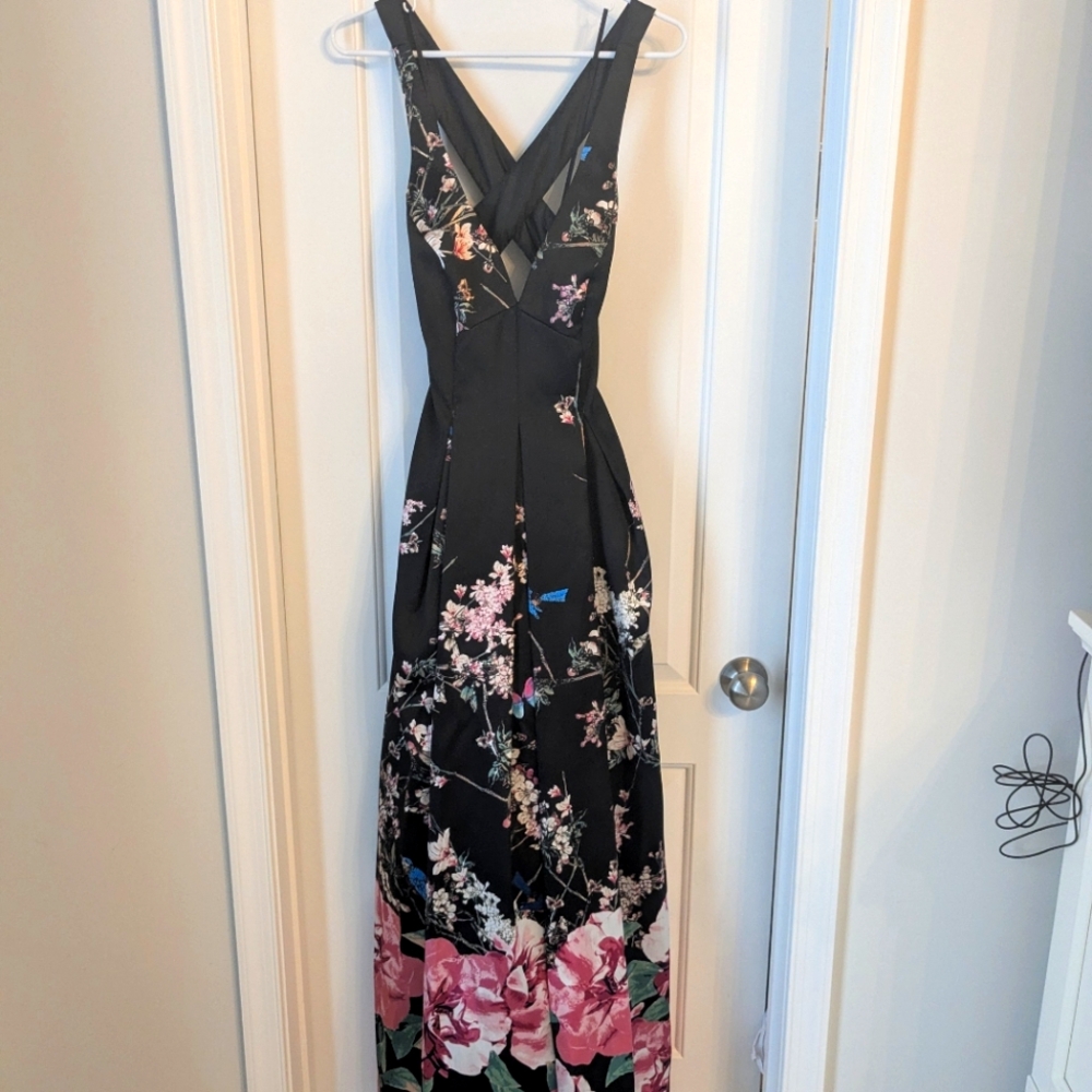 Marina Floral A-line Ball Gown- Sz 4